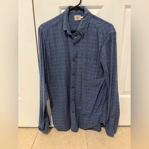 Faherty Pacific Shirt - Heather Blue Windowpane - HEATHER BLUE WINDOWPANE / S